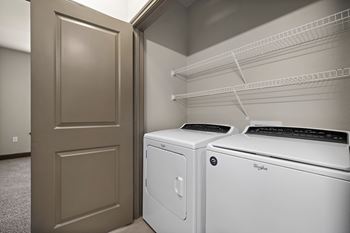 Washer and dryer in unit